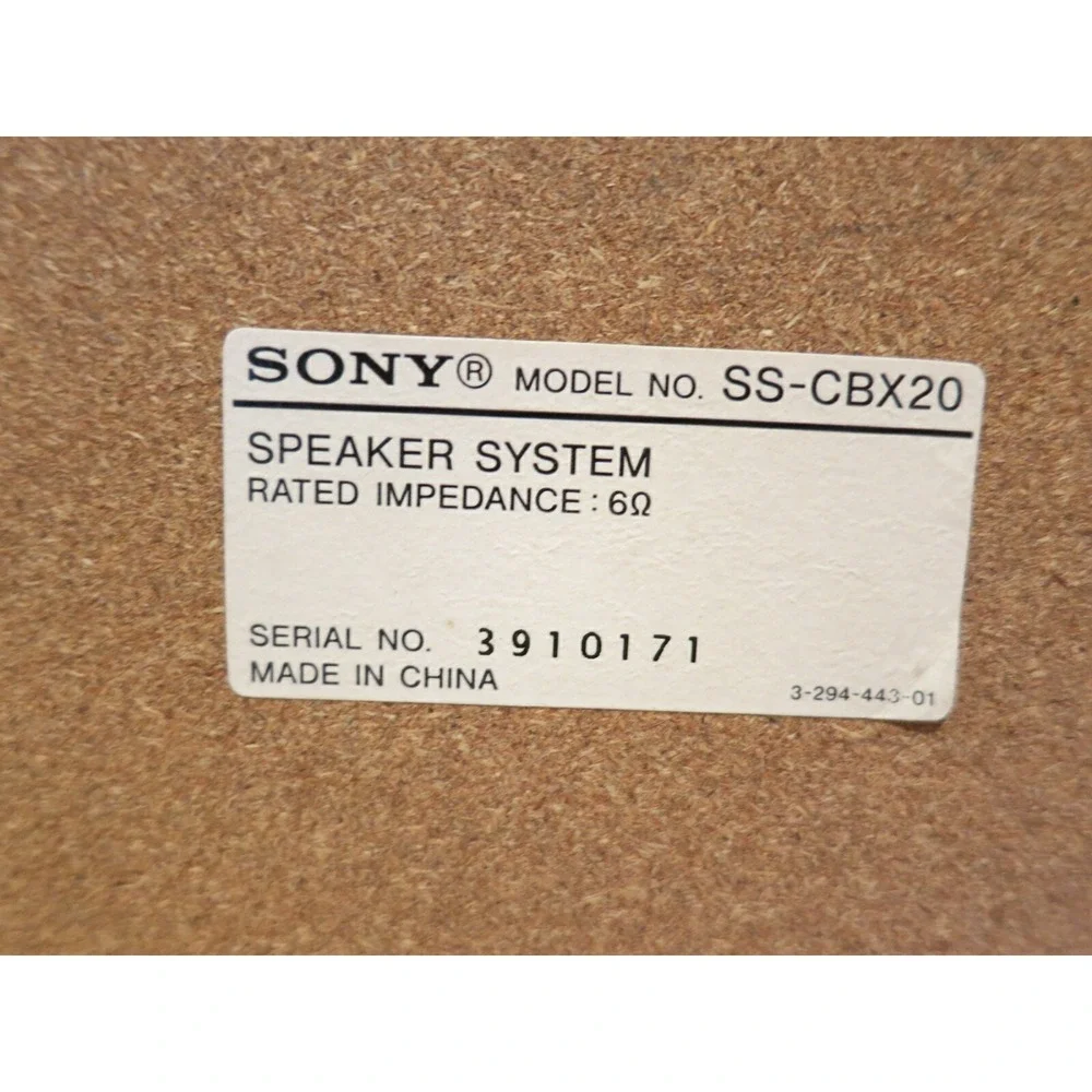 Sony SS-CBX20 Bookshelf Speaker (listing 1 of 2)